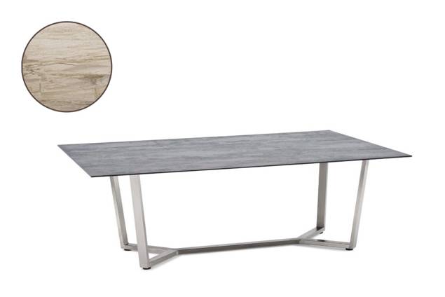 Uri Loungetisch Edelstahl 120x70 cm