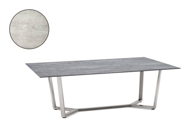 Uri Loungetisch Edelstahl 120x70 cm