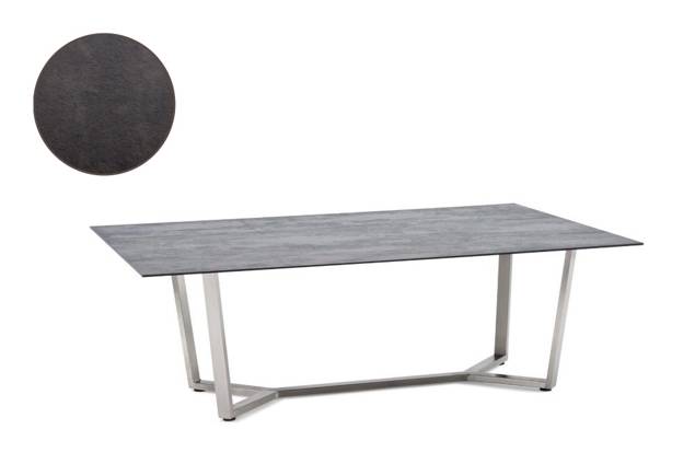Uri Loungetisch Edelstahl 120x80 cm