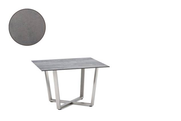Uri Loungetisch Edelstahl 90x90 cm