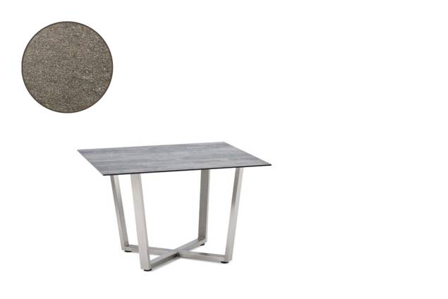Uri Loungetisch Edelstahl 70x70 cm