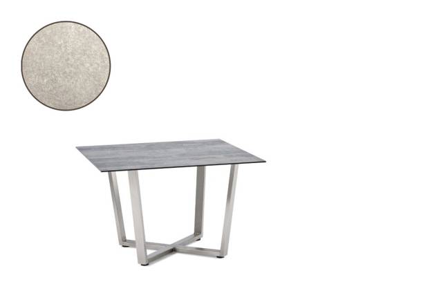 Uri Loungetisch Edelstahl 70x70 cm