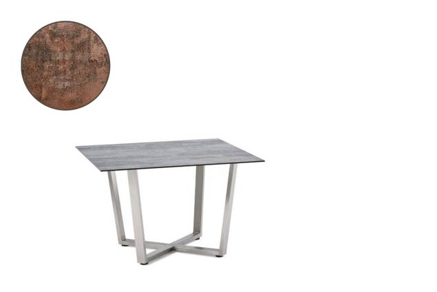 Uri Table de salon acier inoxydable Ø 100 cm