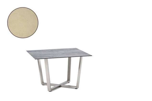 Uri Loungetisch Edelstahl 80x80 cm