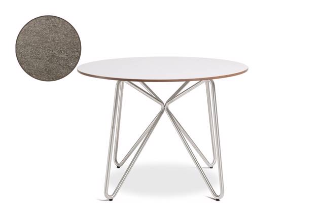 Valencia Table de jardin ronde acier inoxydable Ø 100 cm