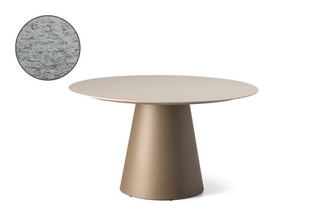 San Marino Gartentisch rund Aluminium Ø130 cm