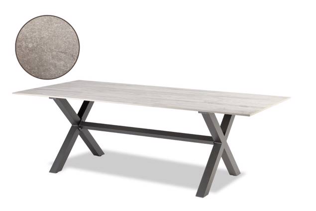 Xenia Table de jardin aluminium 160x90 cm