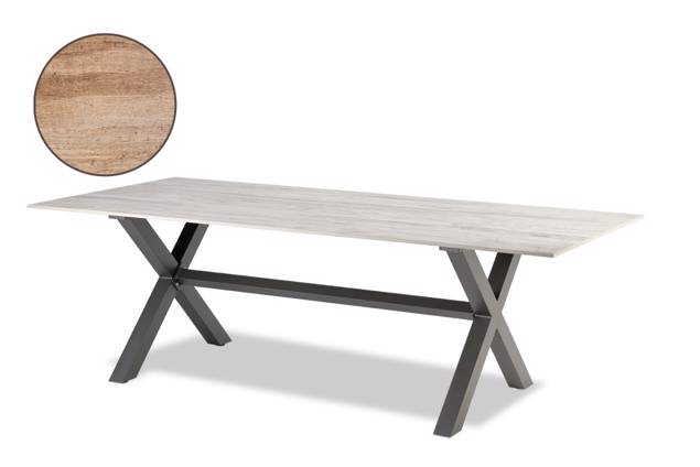 Xenia Table de jardin aluminium 140x80 cm