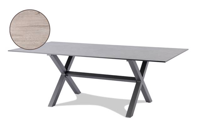 Xenia Table de jardin aluminium 200x100 cm