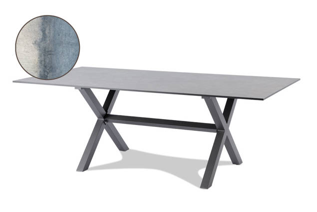 Xenia Table de jardin aluminium 200x100 cm