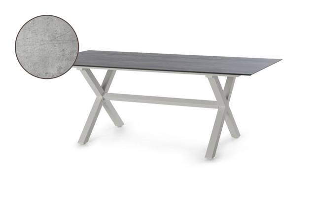 Xenia Gartentisch Aluminium 160x90 cm