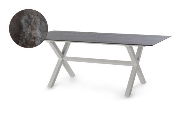 Xenia Table de jardin aluminium 200x100 cm