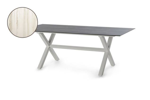 Xenia Table de jardin aluminium 200x100 cm