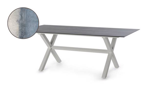 Xenia Table de jardin aluminium 200x100 cm