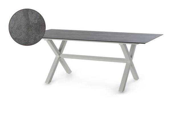 Xenia Gartentisch Aluminium 180x90 cm