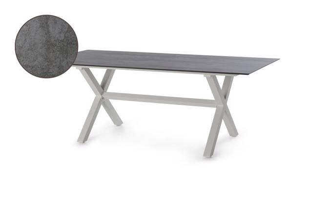 Xenia Table de jardin aluminium 180x90 cm