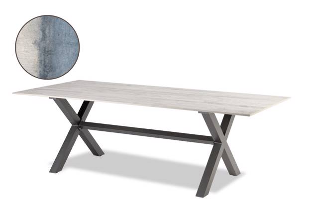 Xenia Table de jardin aluminium 220x100 cm