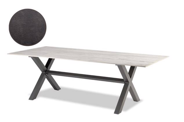 Xenia Table de jardin aluminium 220x100 cm