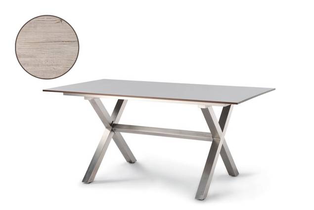 Xenia Gartentisch Edelstahl 160x90 cm