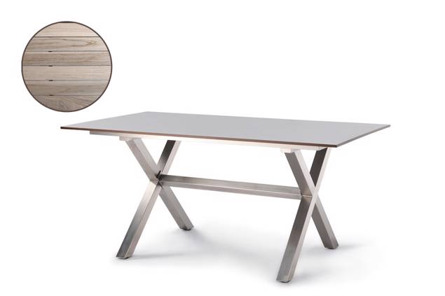 Xenia Table de jardin acier inoxydable 200x100 cm