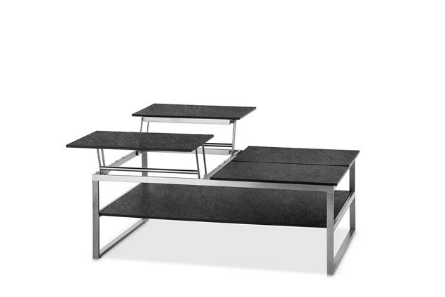 Miami Loungetisch Edelstahl 120x80 cm 2