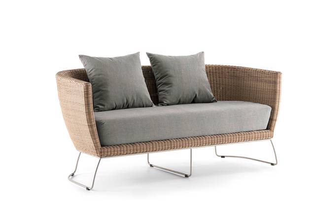 Madonna II 2.5er Loungebank Rattan