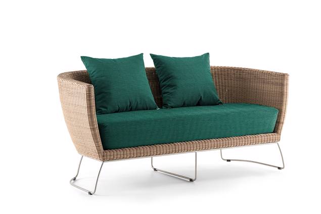 Madonna II 2.5er Loungebank Rattan