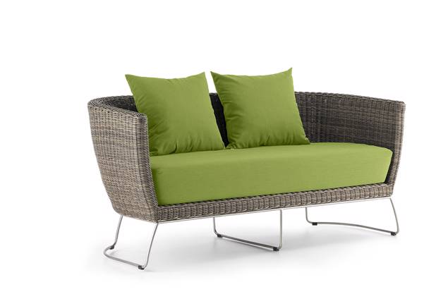 Madonna II Banc lounge 2.5 places rotin