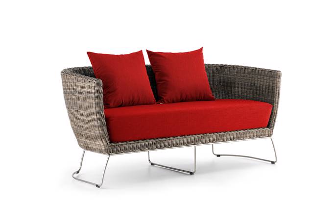 Madonna II 2.5er Loungebank Rattan