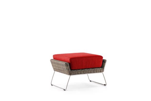 Madonna II Loungehocker Rattan