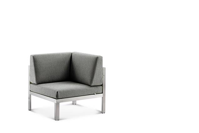 Rubin Angle de lounge acier inoxydable