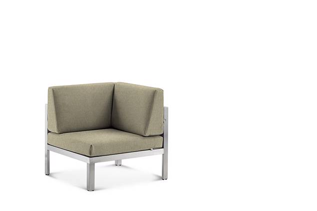 Rubin Loungeecke Edelstahl