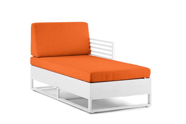 Miami Chaise longue gauche aluminium