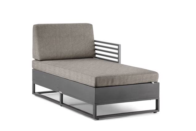 Miami Chaise longue gauche aluminium