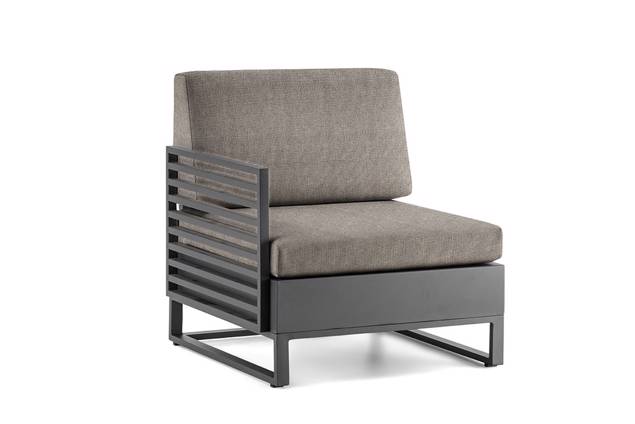 Miami Fauteuil lounge droite aluminium