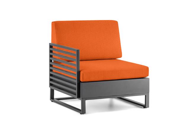 Miami Fauteuil lounge droite aluminium