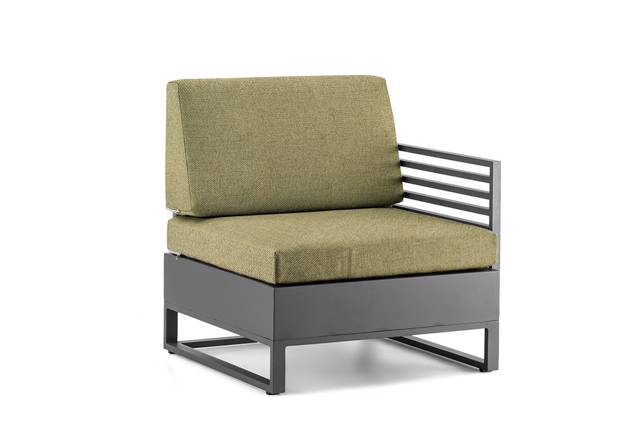 Miami Fauteuil lounge gauche aluminium