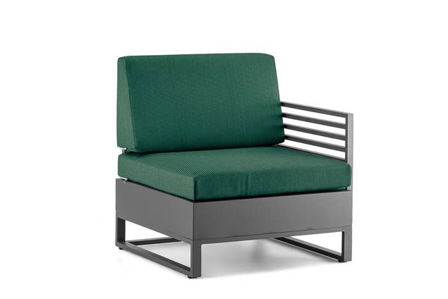 Miami Fauteuil de lounge gauche aluminium