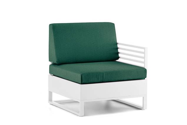 Miami Fauteuil lounge gauche aluminium