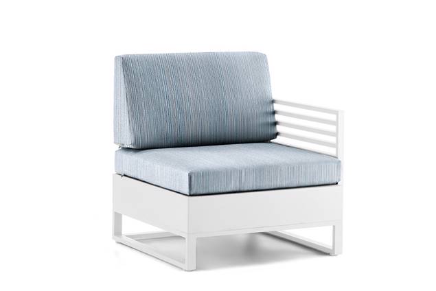 Miami Fauteuil lounge gauche aluminium