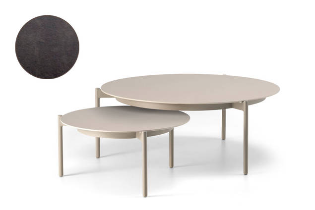 Taormina Loungetisch Set Aluminium Ø 60/90 cm