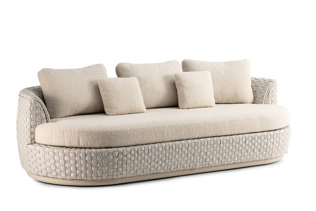 Sintra 3er Loungebank Aluminium