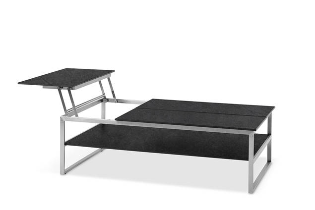 Miami Loungetisch Edelstahl 110x80 cm 1