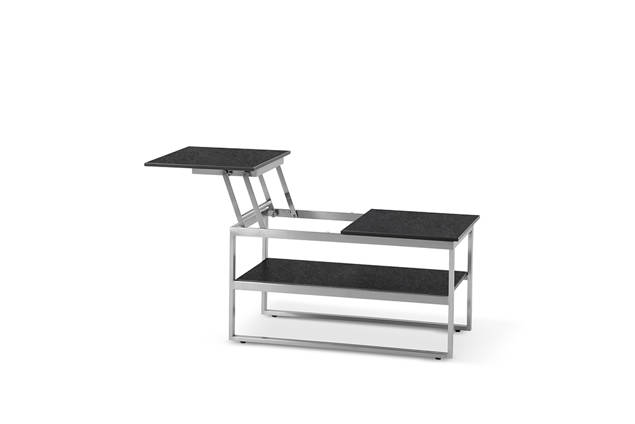 Miami Loungetisch Edelstahl 47x85 cm 1
