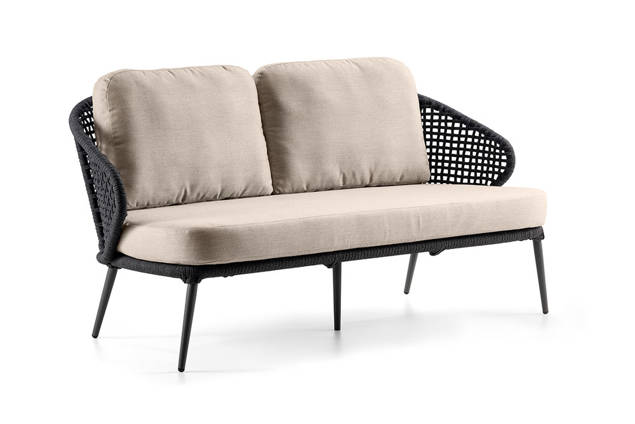 Ravenna 2.5er Loungebank Aluminium
