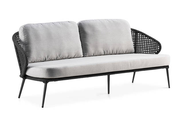 Ravenna 3er Loungebank Aluminium