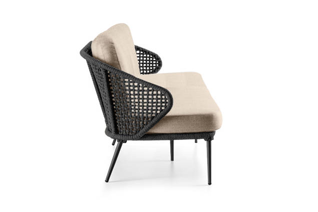 Ravenna 3er Loungebank Aluminium 1