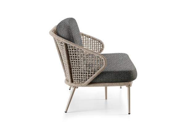 Ravenna 2.5er Loungebank Aluminium 1