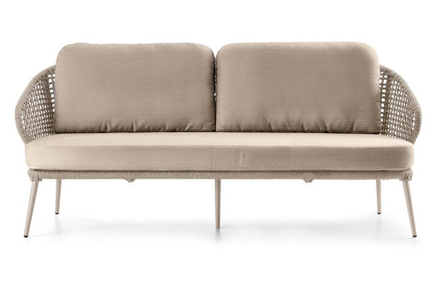 Ravenna 3er Loungebank Aluminium 3