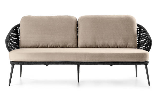 Ravenna 3er Loungebank Aluminium 3